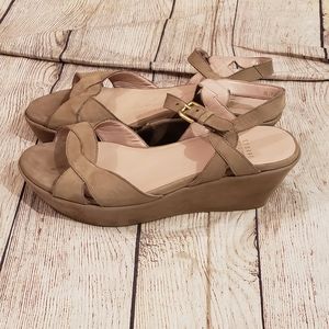 Stuart Weitzman Strappy Platform Sandals, Sz 7.5 but fits like an 8
